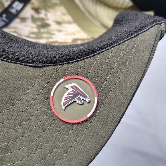 Atlanta Falcons Salute to Service Hat Cap Snap Back One Size Cool Micro New Era - Picture 13 of 15